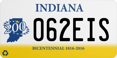 IN license plate 062EIS