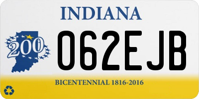 IN license plate 062EJB