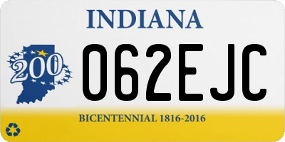 IN license plate 062EJC