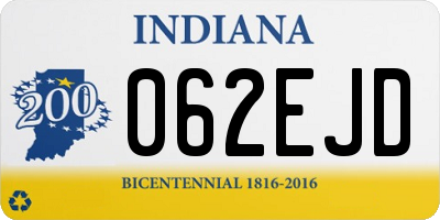 IN license plate 062EJD
