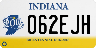 IN license plate 062EJH
