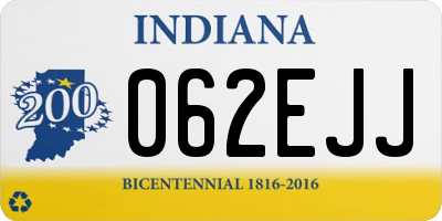IN license plate 062EJJ