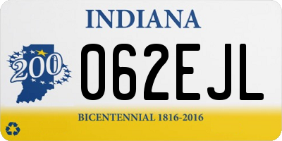 IN license plate 062EJL