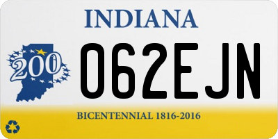 IN license plate 062EJN
