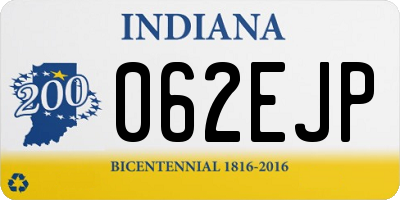 IN license plate 062EJP