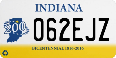 IN license plate 062EJZ