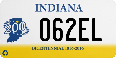 IN license plate 062EL