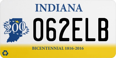 IN license plate 062ELB