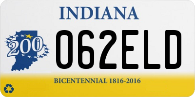 IN license plate 062ELD