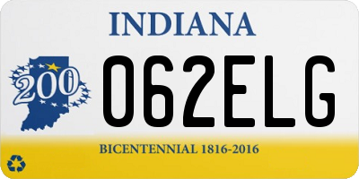 IN license plate 062ELG