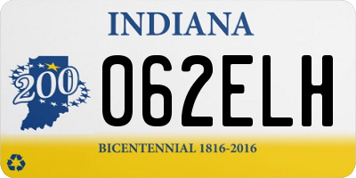 IN license plate 062ELH