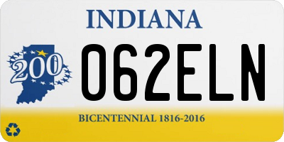 IN license plate 062ELN