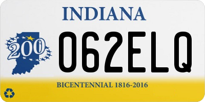 IN license plate 062ELQ