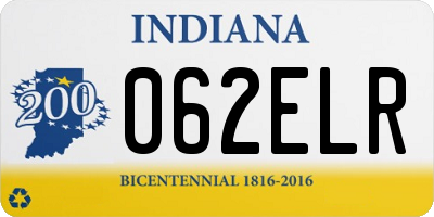 IN license plate 062ELR
