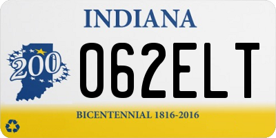IN license plate 062ELT