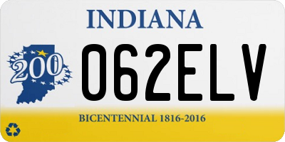 IN license plate 062ELV