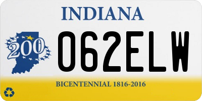 IN license plate 062ELW
