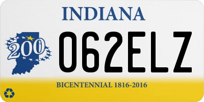 IN license plate 062ELZ