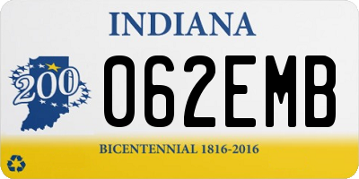 IN license plate 062EMB