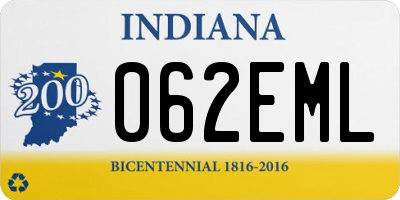 IN license plate 062EML
