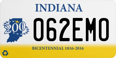 IN license plate 062EMO