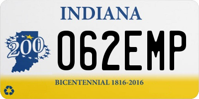 IN license plate 062EMP