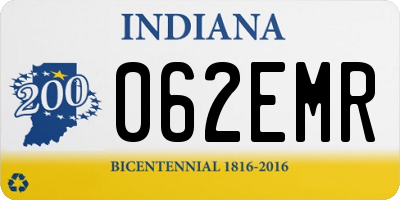 IN license plate 062EMR