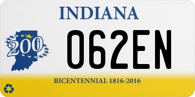 IN license plate 062EN