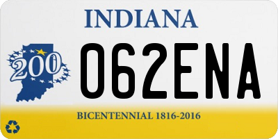 IN license plate 062ENA