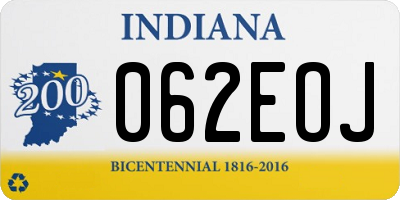 IN license plate 062EOJ
