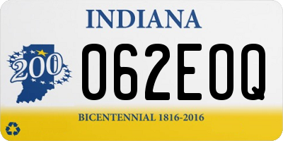 IN license plate 062EOQ