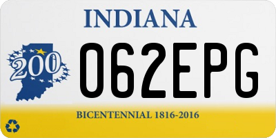 IN license plate 062EPG