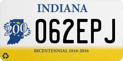IN license plate 062EPJ