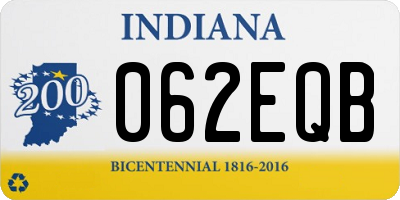 IN license plate 062EQB