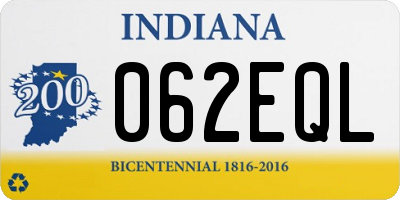 IN license plate 062EQL
