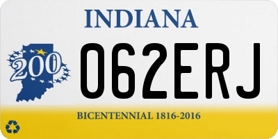 IN license plate 062ERJ