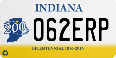 IN license plate 062ERP