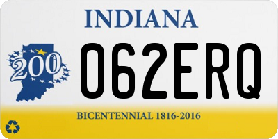 IN license plate 062ERQ