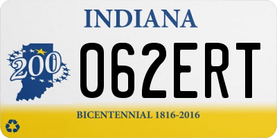 IN license plate 062ERT