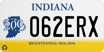 IN license plate 062ERX