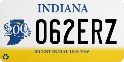 IN license plate 062ERZ