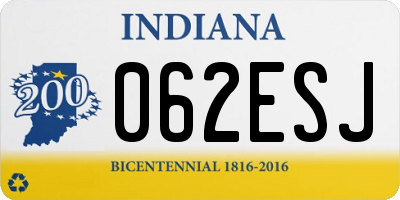 IN license plate 062ESJ