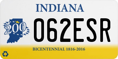 IN license plate 062ESR