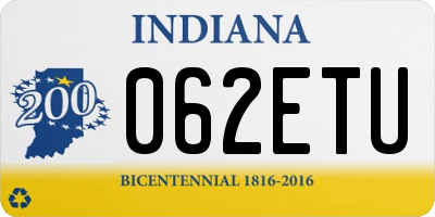 IN license plate 062ETU