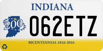 IN license plate 062ETZ