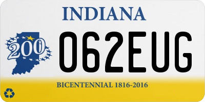 IN license plate 062EUG