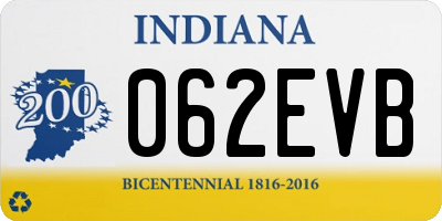 IN license plate 062EVB