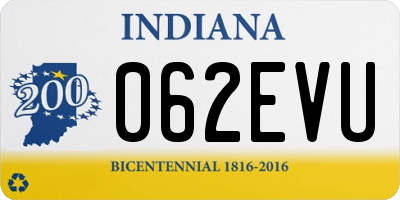 IN license plate 062EVU