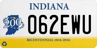 IN license plate 062EWU
