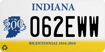 IN license plate 062EWW